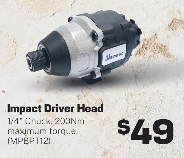 Mechpro 18V Impact Driver Quick-Change Head Attachment