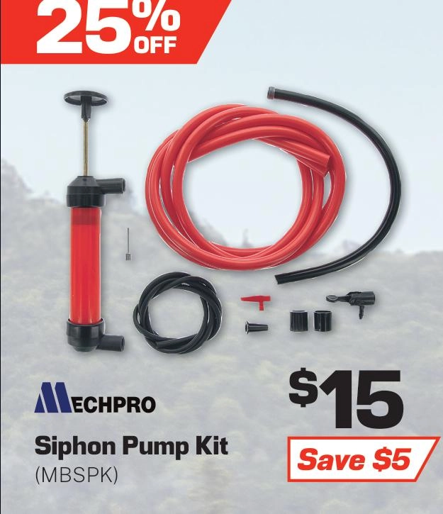 Mechpro Multi-Use Fuel Siphon Pump Transfer Kit - MBSPK