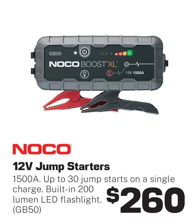 NOCO Boost 12V 1500A Jump Starter - GB50