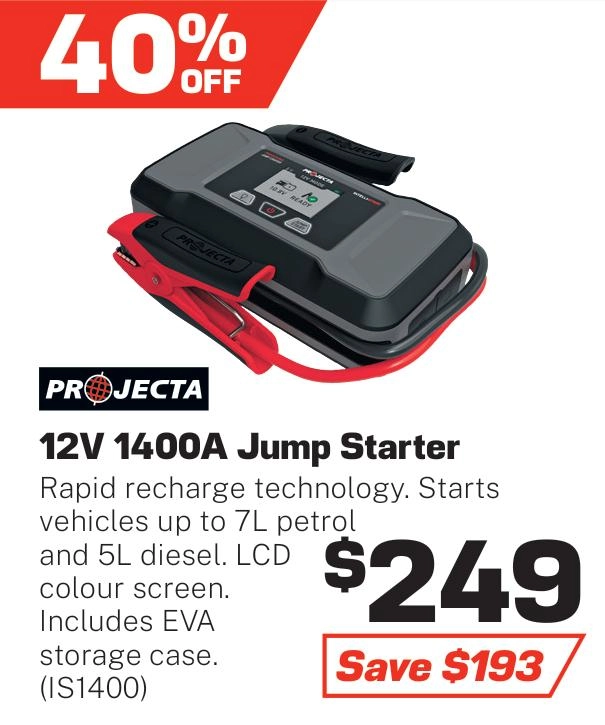 Projecta 12V 1400A Jump Starter - IS1400