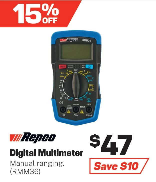 Repco Digital Multimeter - RMM36