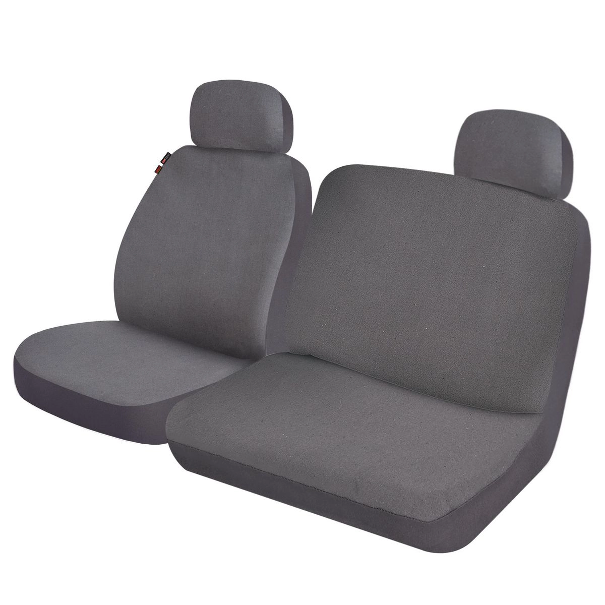 Repco Front Car Seat Covers Canvas, Grey - Pair - RSCUTESZA-GY-DRVR