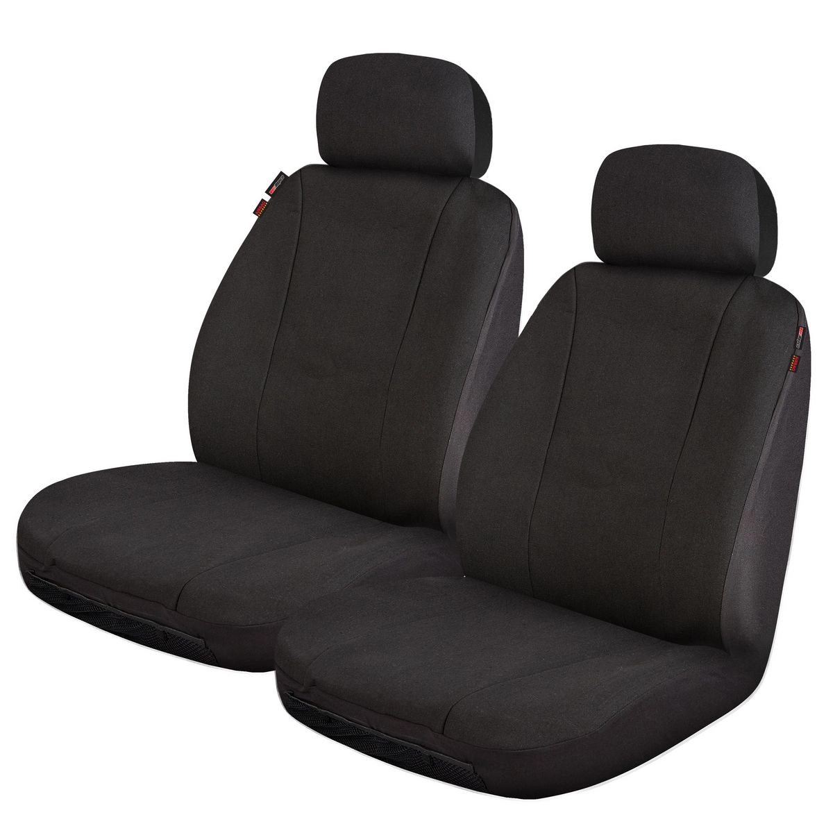 Repco Front Car Seat Covers Polyester, Black - Pair - RSCFTPRS30-BK-BKLY