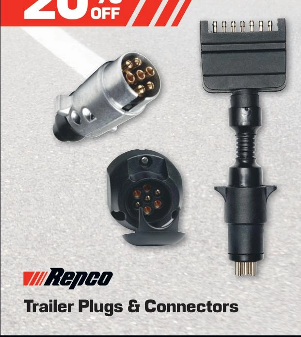 Repco Trailer Plugs & Connectors