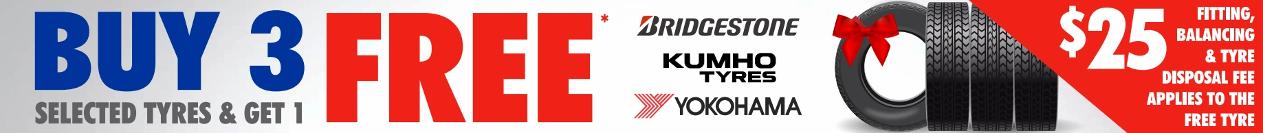 Tyre - Bridgestone, Kumho & Yokohama