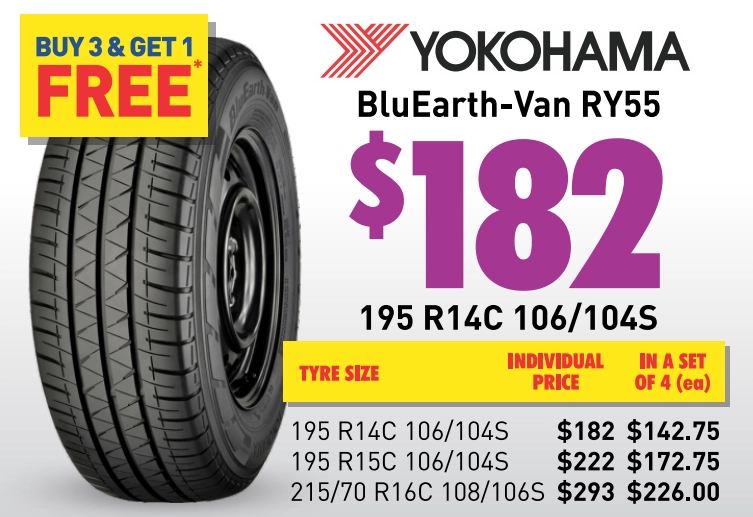 Tyre - Yokohama BluEarth-Van RY55