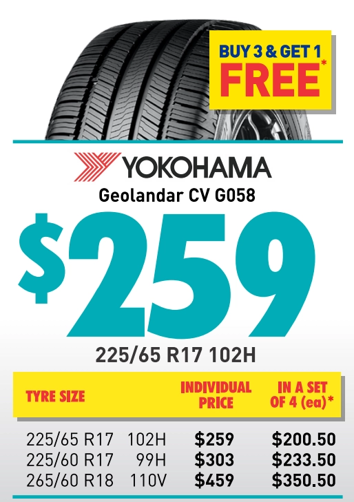 Tyre - Yokohama Geolandar CV G058