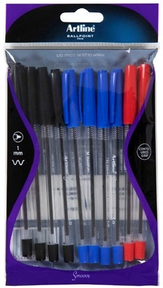 Artline Smoove Ballpoint Pens 10 Pack