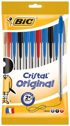 BIC Cristal Original Ballpoint Pens 10 Pack