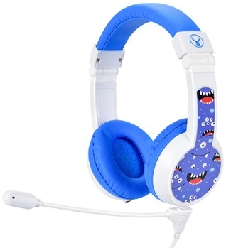 Bonelk My-Style Kids Wired Headphones with Boom Mic - Blue