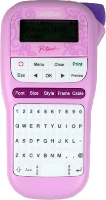 Brother P-touch Portable Label Maker - Pink