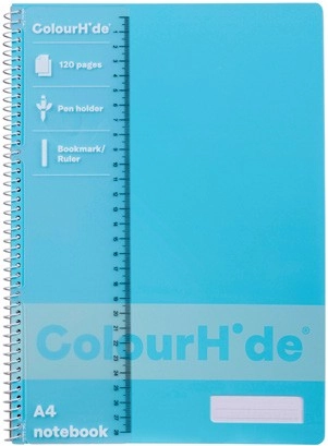 ColourHide A4 120 Page Spiral Notebook