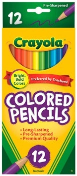 Crayola 12 Pack Coloured Pencils