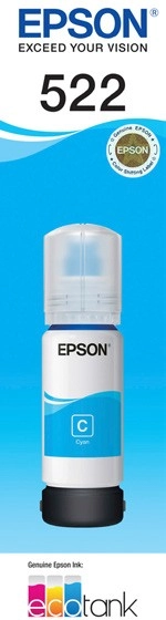 Epson 522 Colour Ink Bottle - Cyan