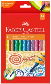 Faber-Castell 12 Pack Jumbo Twistable Crayons