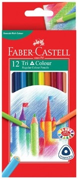 Faber-Castell 12 Pack Triangular Coloured Pencils