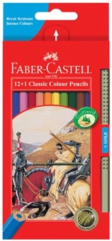 Faber-Castell 12+1 Pack Classic Coloured Pencils