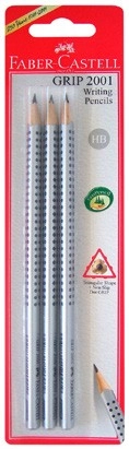 Faber-Castell Grip 2001 Triangular Graphite Pencil 3 Pack