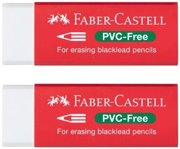 Faber-Castell PVC Free Eraser 2 Pack