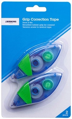 J.Burrows Correction Tape 2 Pack