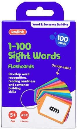 Kadink 100 Sight Words - 1 to 100