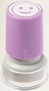 Kadink Merit Stamp - Purple Smiley Face