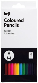 Keji 12 Pack Coloured Pencils