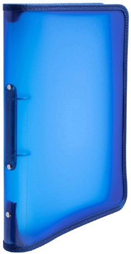 Keji A4 Zipper Binder - Blue