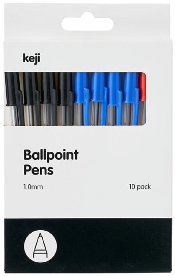 Keji Ballpoint Pens 10 Pack