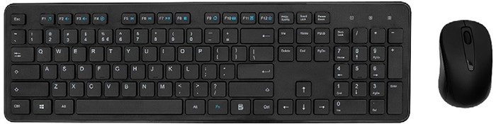 Keji Wireless Keyboard and Mouse Combo - Black