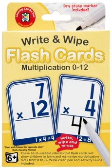 Learning Can Be Fun 65 Pack Flashcards - Multiplication