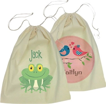 Personalised Name Drawstring Library Bags§