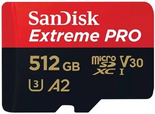 SanDisk 512GB Extreme Pro MicroSDXC Memory Card