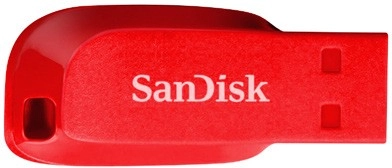 SanDisk Cruzer Blade 32GB USB Flash Drive - Red