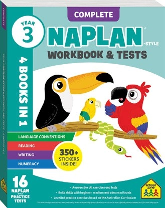 School Zone Naplan-Style Workbook & Tests - Year 3