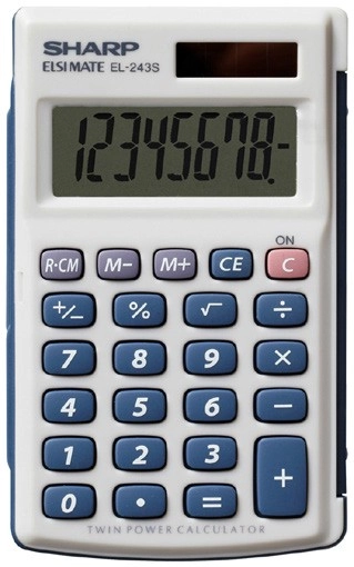 Sharp EL-243S 8 Digit Pocket Calculator