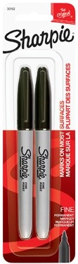 Sharpie Fine or Ultra Fine Permanent Markers 2 Pack