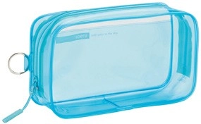 Soeru Transparent Box Pencil Case - Clear Ice Blue