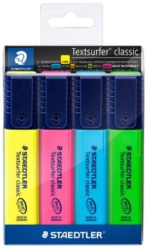 Staedtler Textsurfer Classic Highlighters 4 Pack