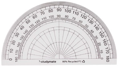 Studymate 180 Degree Protractor 10cm