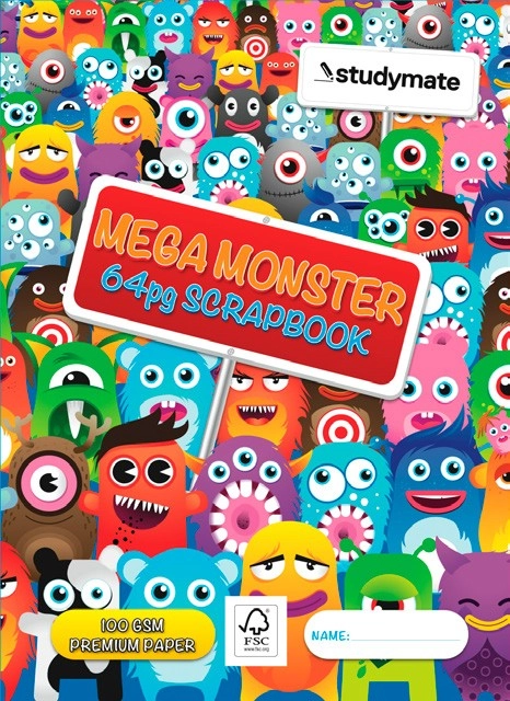 Studymate 64 Page Mega Monster Scrapbook