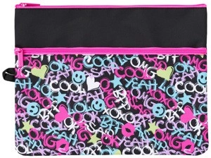 Studymate Printed Large Twin Zip Pencil Case - Cool Graffiti