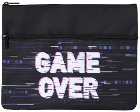 Studymate Printed Large Twin Zip Pencil Case - Game Over