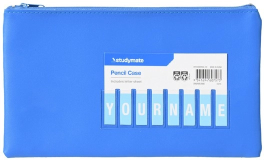 Studymate Small Name Pencil Case - Blue