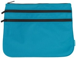 Studymate Triple Zip Pencil Case - Blue