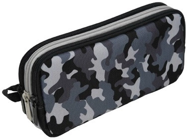 Studymate Triple Zip Pencil Case - Multi Camo