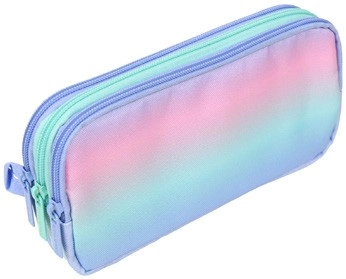 Studymate Triple Zip Pencil Case - Multi Ombre