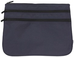 Studymate Triple Zip Pencil Case - Navy