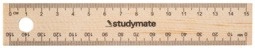 Studymate Wooden Ruler - 15cm