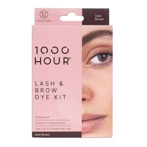 1000 Hour Eyelash & Brow Dye Kit Dark Brown 1 Kit